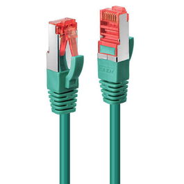 Lindy Cable de Red Cat.6 S/FTP PIMF de 2m, Verde, Conectores RJ45 Chapados en Oro, Blindaje S/FTP, 250MHz
