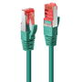 Lindy Cable de Red Cat.6 S/FTP PIMF de 2m, Verde, Conectores RJ45 Chapados en Oro, Blindaje S/FTP, 250MHz