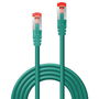Lindy Cable de Red Cat.6 S/FTP PIMF de 2m, Verde, Conectores RJ45 Chapados en Oro, Blindaje S/FTP, 250MHz