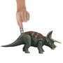 Mattel Hdx34 Dinosaurio Triceratops Jurassic World de juguete interactivo que ruge y golpea para niños +4 años