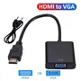 Generico Adaptador HDMI a VGA HD 1080p 60Hz con cable de audio 3.5mm