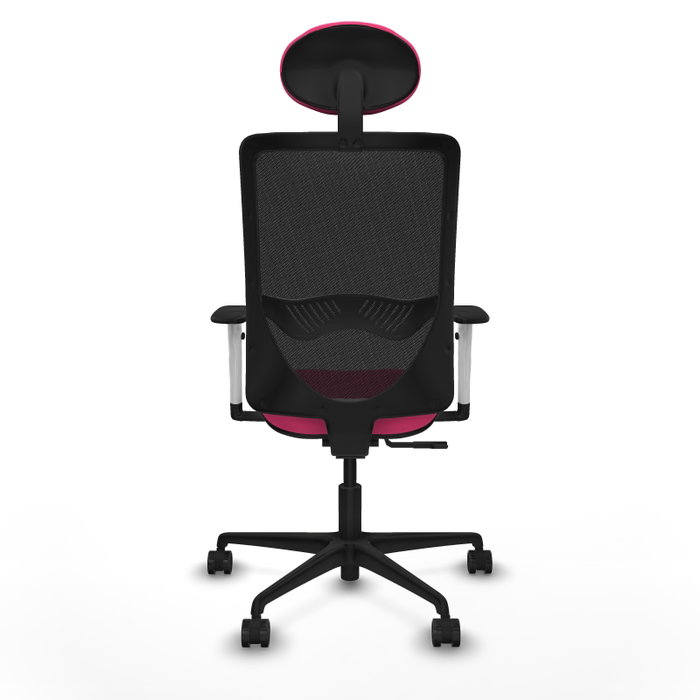 PIQUERAS Y CRESPO Silla de oficina Zulema con Mecanismo Sincro Rosa y Negro