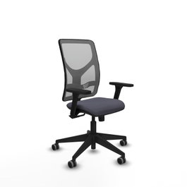 PIQUERAS Y CRESPO Silla de oficina Motilla con mecanismo Sincro, brazos 3D y malla Gris