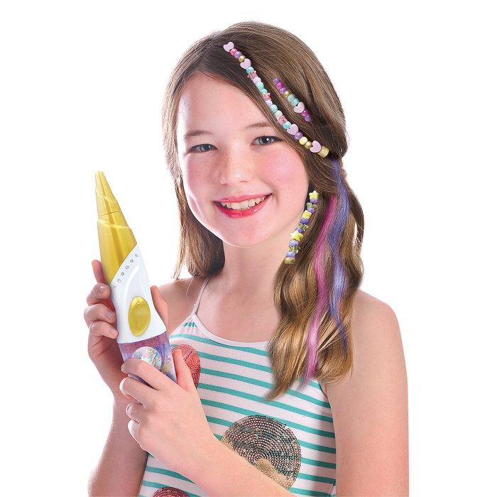Tachan Set Decora Tu Pelo Unicornio con Extensiones y Aplicador Incluye Estrellas y Abalorios para Niñas +5 Años Tachan Set Decora Tu Pelo Unicornio con Extensiones y Aplicador Incluye Estrellas y Abalorios para Niñas +5 Años