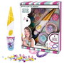 Tachan Set Decora Tu Pelo Unicornio con Extensiones y Aplicador Incluye Estrellas y Abalorios para Niñas +5 Años