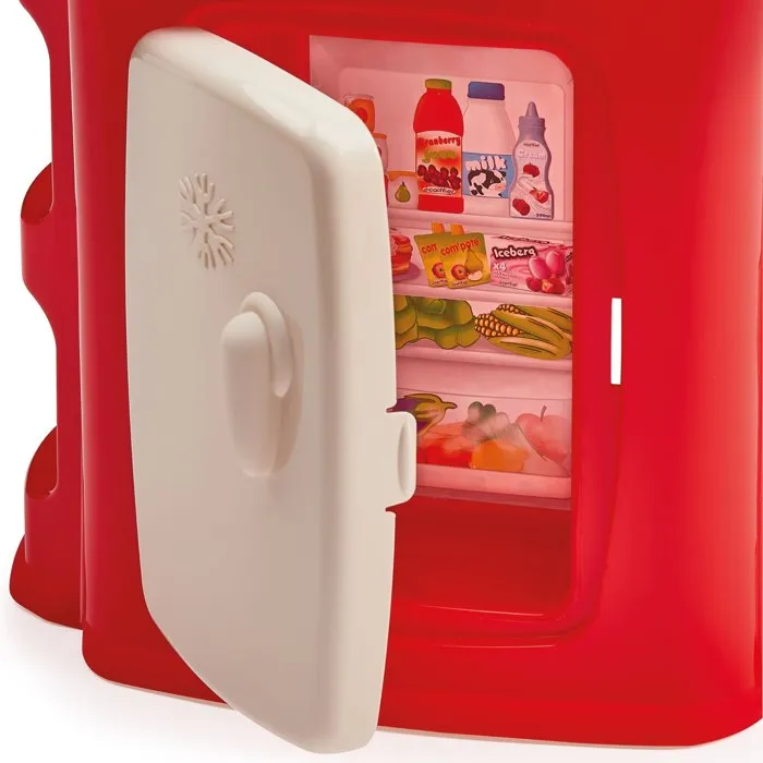 Ecoiffier Cocina Infantil Loft con Frigorífico, Microondas, Vitrocerámica y 14 Piezas de Menaje - 18 Meses, Origen Francés