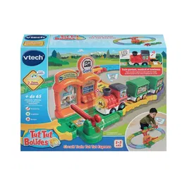 VTech Tut Tut Bolides Set Tren Express Tut Tut + Tren de Vapor de Pedro, Multicolor, Idioma Francés