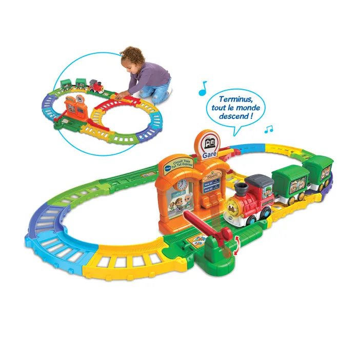 VTech Tut Tut Bolides Set Tren Express Tut Tut + Tren de Vapor de Pedro, Multicolor, Idioma Francés VTech Tut Tut Bolides Set Tren Express Tut Tut + Tren de Vapor de Pedro, Multicolor, Idioma Francés