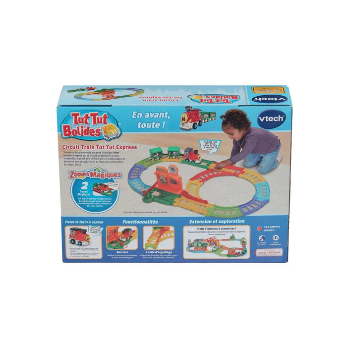 VTech Tut Tut Bolides Set Tren Express Tut Tut + Tren de Vapor de Pedro, Multicolor, Idioma Francés VTech Tut Tut Bolides Set Tren Express Tut Tut + Tren de Vapor de Pedro, Multicolor, Idioma Francés
