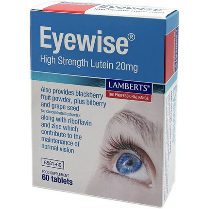 LAMBERTS Eyewise con 20 mg de Luteína, 60 comprimidos