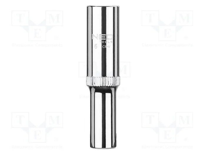 NEO TOOLS Llave de vaso 6 ángulos HEX 6mm 1/4 pulgada 50mm SUPERLOCK NEO TOOLS Llave de vaso 6 ángulos HEX 6mm 1/4 pulgada 50mm SUPERLOCK