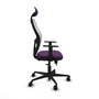 PIQUERAS Y CRESPO Silla de oficina Jorquera Sincro/Traslack Morado/Blanco