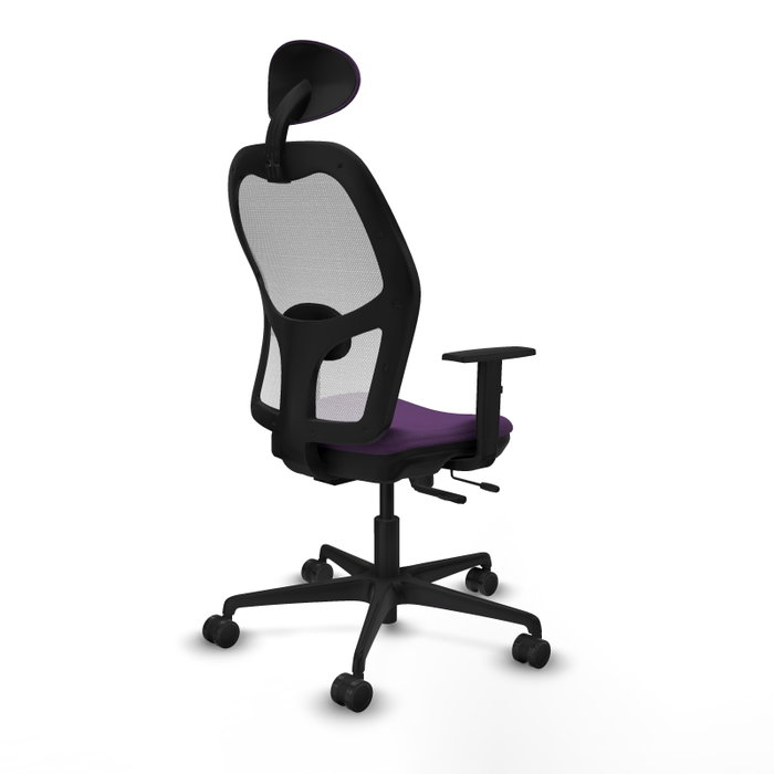 PIQUERAS Y CRESPO Silla de oficina Jorquera Sincro/Traslack Morado/Blanco