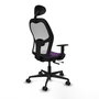 PIQUERAS Y CRESPO Silla de oficina Jorquera Sincro/Traslack Morado/Blanco