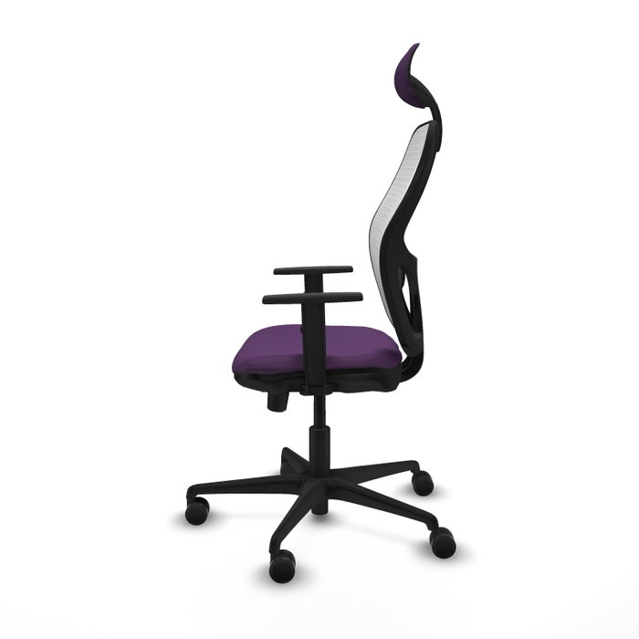 PIQUERAS Y CRESPO Silla de oficina Jorquera Sincro/Traslack Morado/Blanco