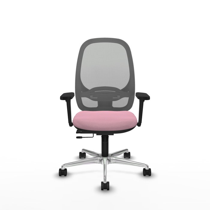 PIQUERAS Y CRESPO Silla de oficina Cilanco Rosa y Gris