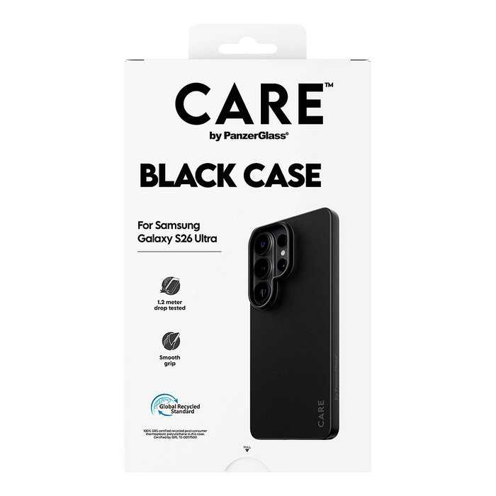 PanzerGlass CARE TPU Case Funda Negro Resistente a Golpes para Samsung Galaxy S26 Ultra - Black