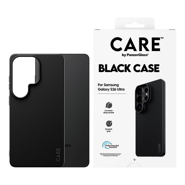 PanzerGlass CARE TPU Case Funda Negro Resistente a Golpes para Samsung Galaxy S26 Ultra - Black
