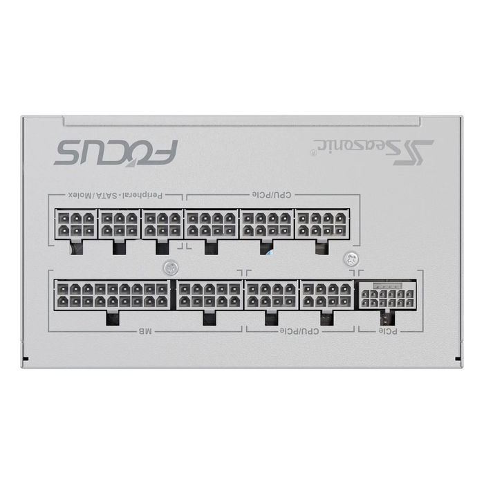 Seasonic FOCUS-GX-850-V4-WHITE Fuente de Alimentación ATX 3.1, 850W, 80+ Gold, Blanca