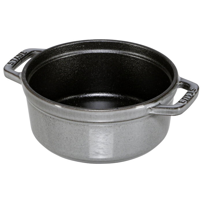 Staub Cocotte 12cm Redonda Gris Grafito, Hierro Fundido