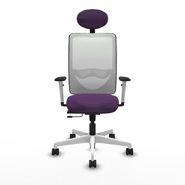 PIQUERAS Y CRESPO Silla de oficina Zulema con mecanismo Sincro/Traslack Morada y Blanca PIQUERAS Y CRESPO Silla de oficina Zulema con mecanismo Sincro/Traslack Morada y Blanca
