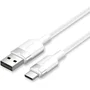 Vention CTNWH Cable USB 2.0 Tipo-C a USB-A Macho, 60W Carga Rápida, 480 Mbps Transferencia de Datos, 2 Metros, Blanco