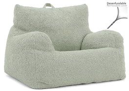 DKD Home Decor Puff de Poliester y Espuma Verde Menta
