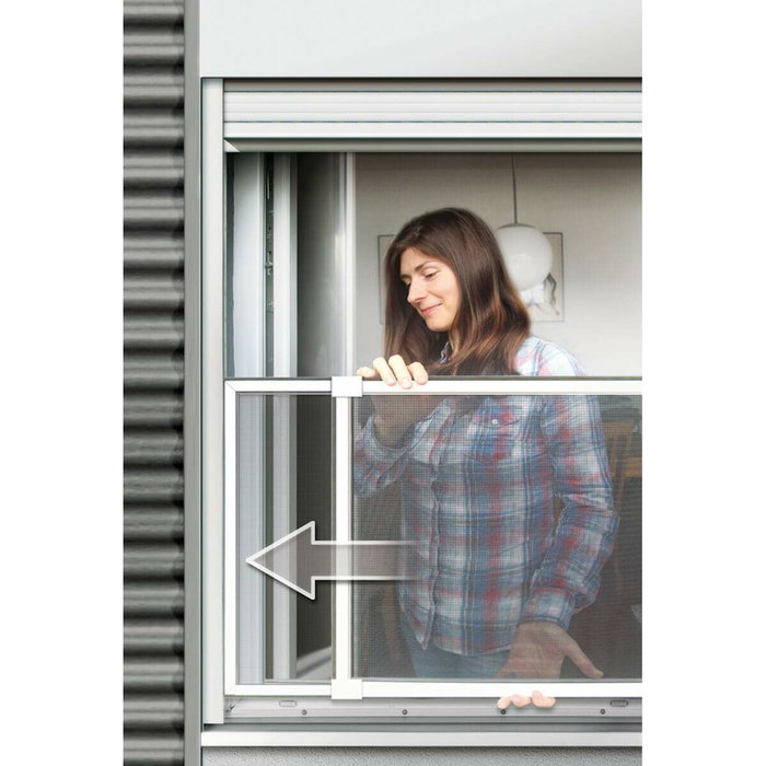 Schellenberg Mosquitera con marco extensible, 75-142 x 50 cm, blanca Schellenberg Mosquitera con marco extensible, 75-142 x 50 cm, blanca