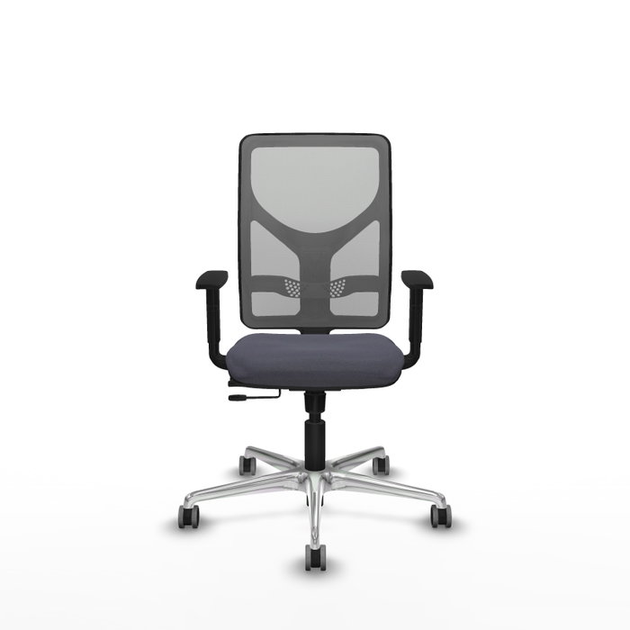 PIQUERAS Y CRESPO Silla de oficina Motilla con mecanismo Sincro/Traslack, Gris