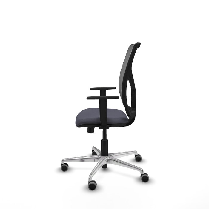 PIQUERAS Y CRESPO Silla de oficina Motilla con mecanismo Sincro/Traslack, Gris