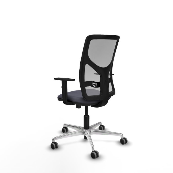 PIQUERAS Y CRESPO Silla de oficina Motilla con mecanismo Sincro/Traslack, Gris