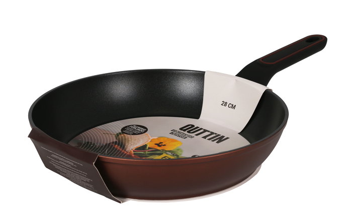 Quttin Sartén de Aluminio Forjado 28 cm, Mango Soft Full, 3.0 mm (6 Unidades)