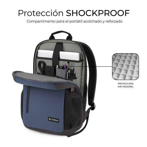 Subblim Nomad Xpand Air Padding Mochila Azul 18-21L