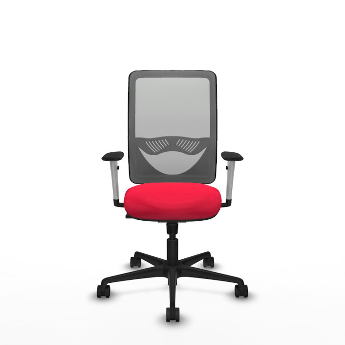 PIQUERAS Y CRESPO Silla de oficina Zulema con mecanismo Sincro, Rojo y Gris PIQUERAS Y CRESPO Silla de oficina Zulema con mecanismo Sincro, Rojo y Gris
