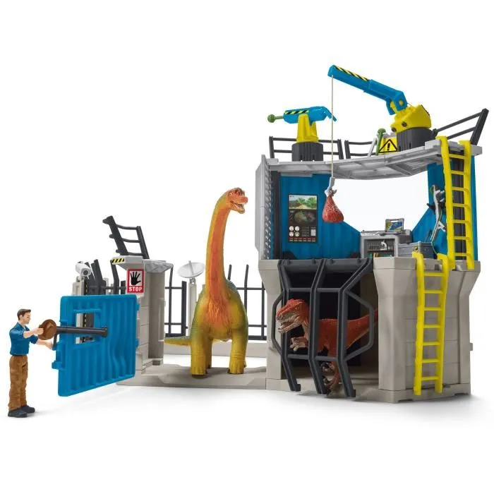 Schleich 41462 Gran Estación de Búsqueda de Dinosaurios - Juego de Figuras Dinosaurs Range