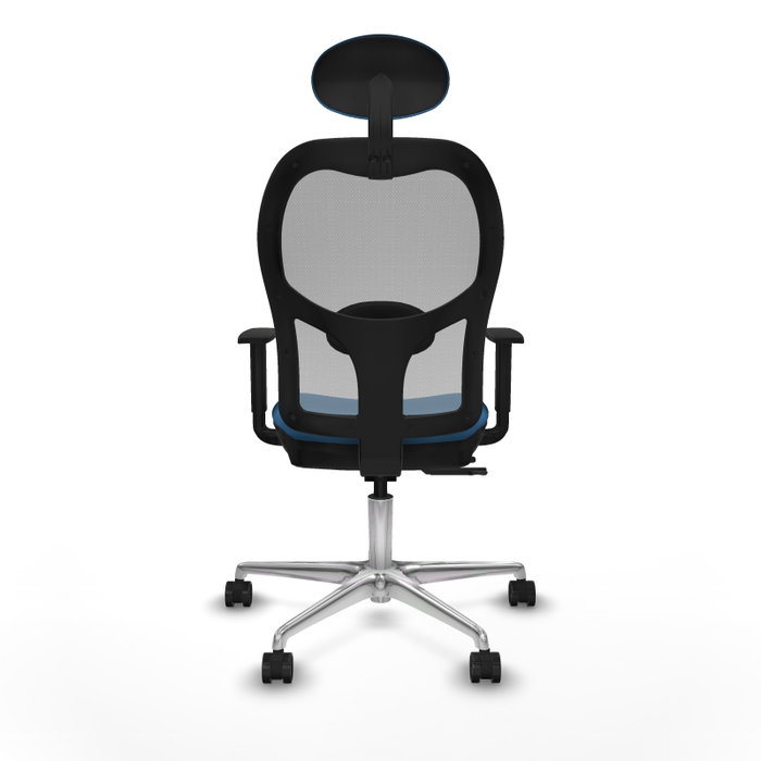 PIQUERAS Y CRESPO Silla de oficina Jorquera con mecanismo Sincro/Traslack, Azul claro y Gris PIQUERAS Y CRESPO Silla de oficina Jorquera con mecanismo Sincro/Traslack, Azul claro y Gris