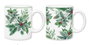 DKD Home Decor Tazas de Porcelana Hojas Verde y Blanco 300ml (Pack de 12) midsense