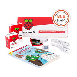 Raspberry Pi PI 4B 8GB SI-RPI4B-FULL8GB - Kit Placa de Desarrollo con Procesador BCM2711 1500 MHz, 8 GB LPDDR4, WiFi 5, Ethernet Gigabit y 4 Puertos USB
