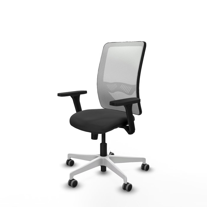 PIQUERAS Y CRESPO Silla de oficina Zulema Gris oscuro/Blanco con mecanismo Sincro PIQUERAS Y CRESPO Silla de oficina Zulema Gris oscuro/Blanco con mecanismo Sincro