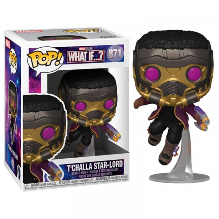 Figura pop marvel what if t'challa star-lord Figura pop marvel what if t'challa star-lord