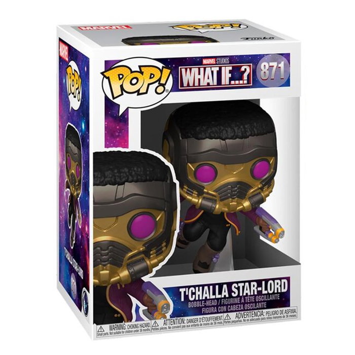 Figura pop marvel what if t'challa star-lord Figura pop marvel what if t'challa star-lord