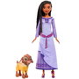 Mattel Disney Wish Asha con Accesorios (HPX25) Figura Muñeca Juguete Inspirado Película, +3 Años