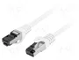 LANBERG Patch cord Cat 8.1 S/FTP 0,5 m Blanco
