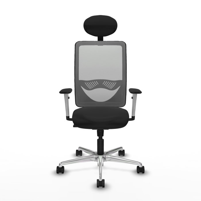 PIQUERAS Y CRESPO Silla de oficina Zulema con mecanismo Sincro, Negro y Gris PIQUERAS Y CRESPO Silla de oficina Zulema con mecanismo Sincro, Negro y Gris