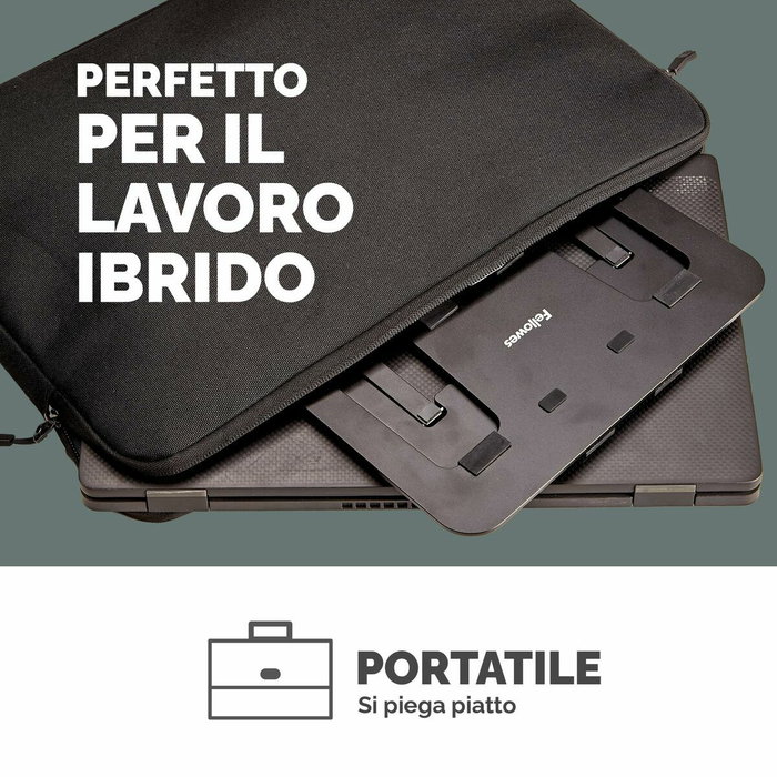 Fellowes Alumia Soporte para Portátil Negro Ajustable Fellowes Alumia Soporte para Portátil Negro Ajustable