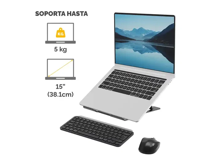 Fellowes Alumia Soporte para Portátil Negro Ajustable Fellowes Alumia Soporte para Portátil Negro Ajustable