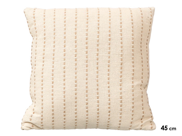 GIFTDECOR Cojín Rayas Punto Crema 45x45cm GIFTDECOR Cojín Rayas Punto Crema 45x45cm