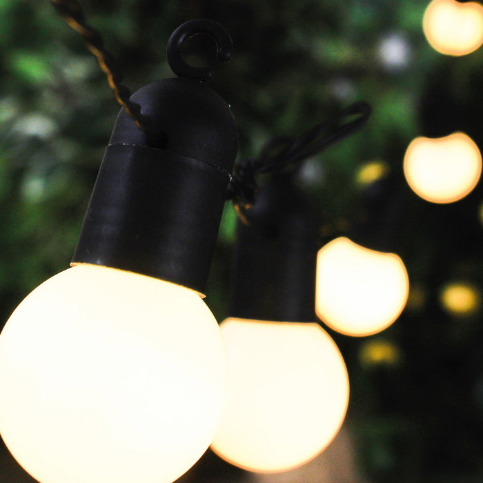 Home Deco Factory Guirnalda Solar 20 LED Blanca