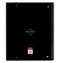 Carpeta de anillas BlackFit8 California Azul Negro 27 x 32 x 3.5 cm