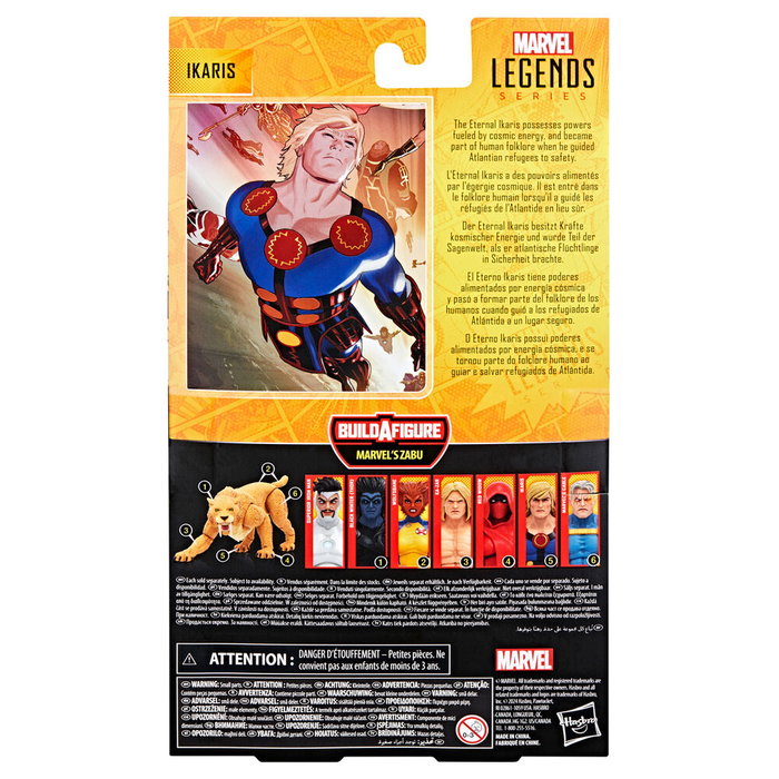 Hasbro Marvel Legends Series Figura de Ikaris Articulada 15cm Inspirada en Cómics con Accesorios